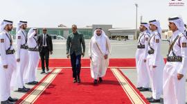 جانب من مراسم المغادرة