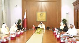 جانب من المشاركة القطرية في المؤتمر عن بُعد