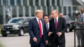 الرئيسان ترامب وأردوغان في لقاء سابق