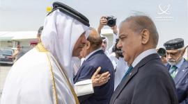 جانب من مراسم الاستقبال