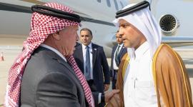 جانب من مراسم الاستقبال