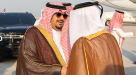جانب من وصول الوفد السعودي
