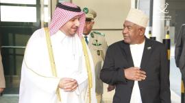 جانب من مراسم الاستقبال