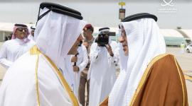 جانب من مراسم الاستقبال
