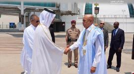 جانب من مراسم الاستقبال