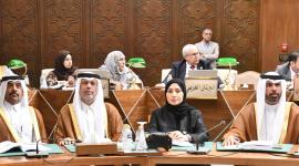 جانب من المشاركة القطرية في الاجتماع