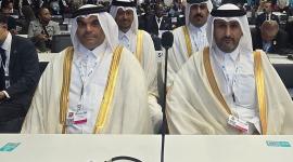 جانب من المشاركة القطرية في الاجتماع