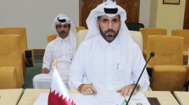 جانب من المشاركة القطرية في الاجتماع