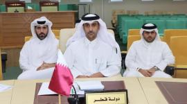 جانب من المشاركة القطرية في الاجتماع