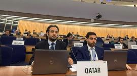 جانب من المشاركة القطرية في الاجتماعات