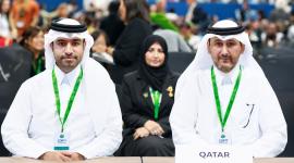 جانب من المشاركة القطرية في المؤتمر