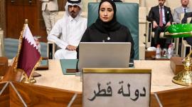 جانب من المشاركة القطرية في الاجتماع