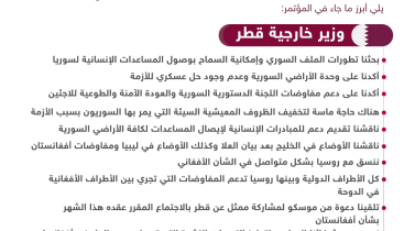 المؤتمر-الصحفي-لوزراء-خارجية-قطر-وتركيا-وروسيا-بالدوحة