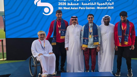 جانب من تتويج الفائزين