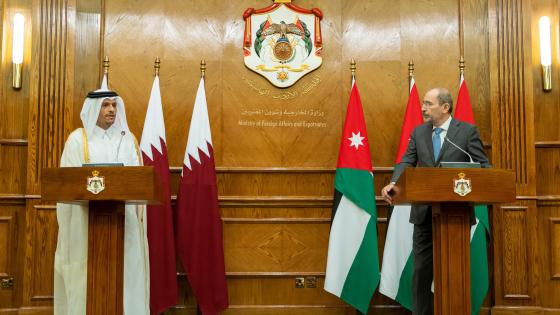 جانب من المؤتمر الصحفي المشترك