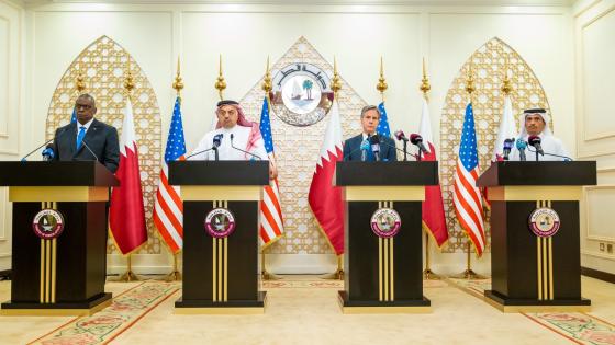 جانب من المؤتمر الصحفي المشترك