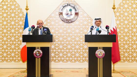 جانب من المؤتمر الصحفي المشترك