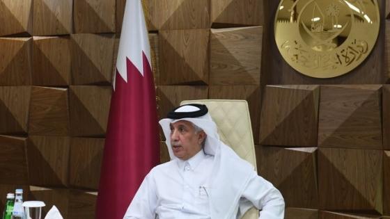 سعادة السيد سلطان بن سعد المريخي وزير الدولة للشؤون الخارجية