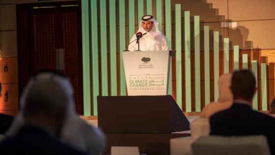 جانب من مشاركة سعادة السيد عبد الله بن عبد العزيز بن تركي السبيعي وزير البلدية والبيئة في المؤتمر