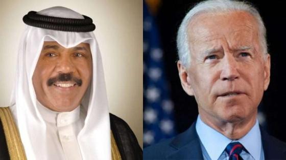 الرئسي الأمريكي (يميناً) وأمير الكويت (يساراً)