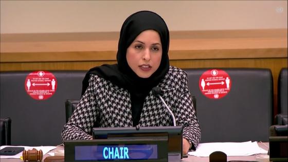 سعادة الشيخة علياء أحمد بن سيف آل ثاني المندوب الدائم لدولة قطر لدى الأمم المتحدة
