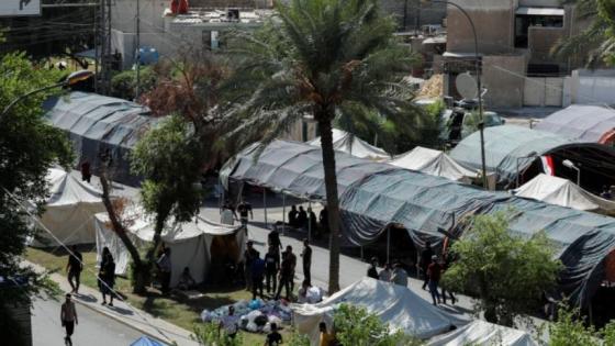 جانب من الاعتصام