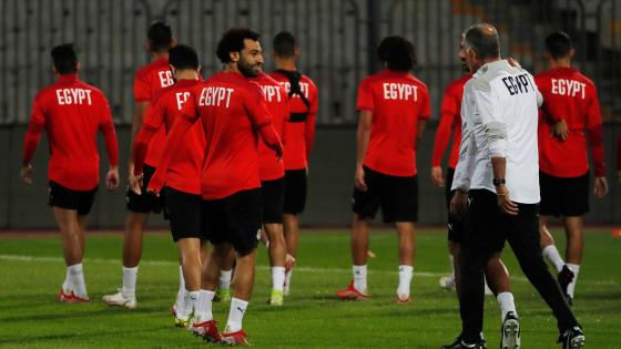 جانب من تدريب المنتخب المصري