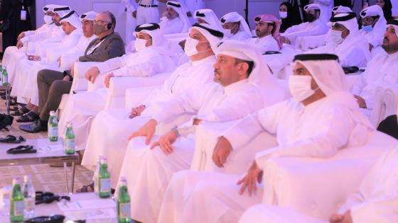 سعادة وزير البلدية خلال مشاركته في المؤتمر