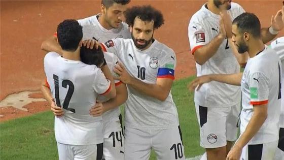 جانب من مباراة مصر وانجولا التي انتهت بالتعادل