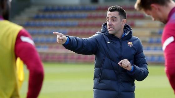 تشافي من تدريبات برشلونة