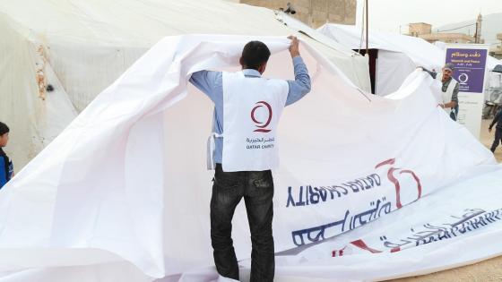 جانب من المساعدات