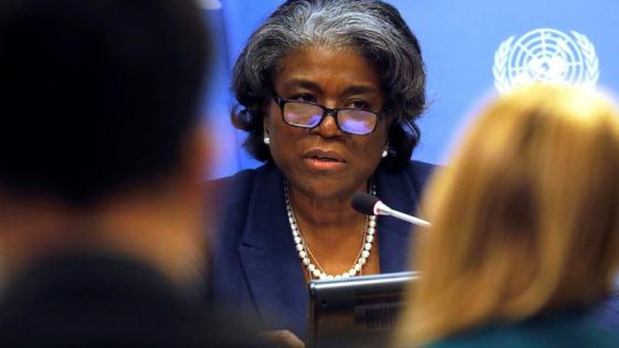 ليندا توماس جرينفيلد السفيرة الأمريكية لدى الأمم المتحدة