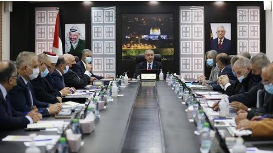 جانب من اجتماع الحكومة الفلسطينية