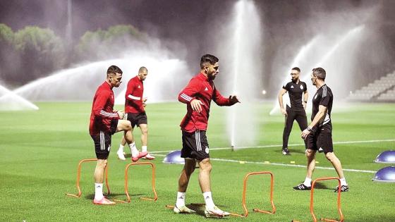 معسكر المنتخب الجزائري في الدوحة
