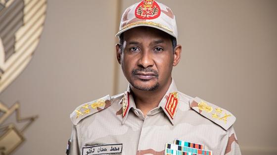 الفريق أول محمد حمدان دقلو نائب رئيس مجلس السيادة الانتقالي في السودان
