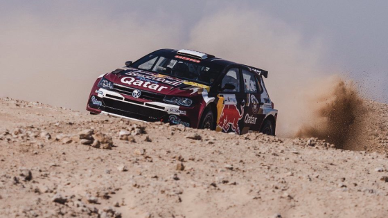 جانب من مشاركة العطية في رالي قطر