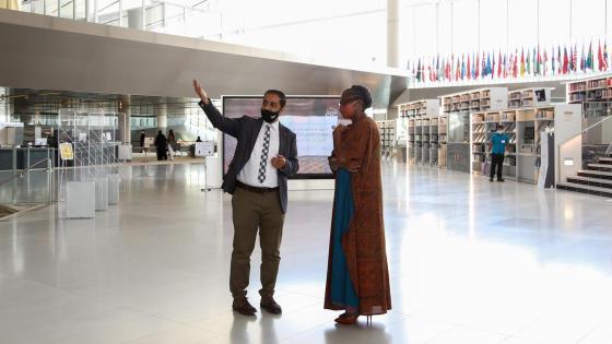 جانب من الزيارة