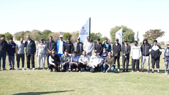 جانب من فعالية اليوم الرياضي للدولة التي أقامتها اللجنة الوطنية لحقوق الإنسان