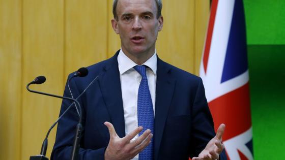 دومينيك راب نائب رئيس الوزراء وزير العدل البريطاني