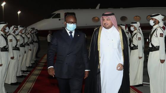 جانب من استقبال رئيس جمهورية غينيا بيساو