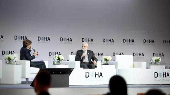 الدكتور خرازي في جلسة حوارية ضمن أعمال منتدى الدوحة