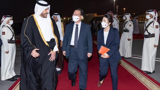 جانب من وداع رئيس وزراء جمهورية كوريا