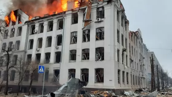 قصف روسي على المدن الأوكرانية