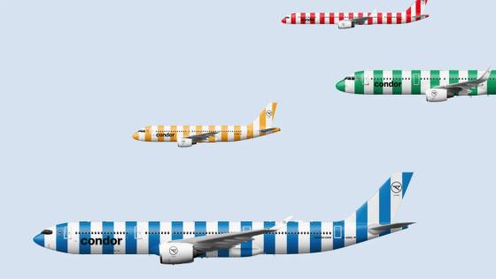 طائرات كوندور بتصاميمها الجديدة المستوحاة من السكاكر