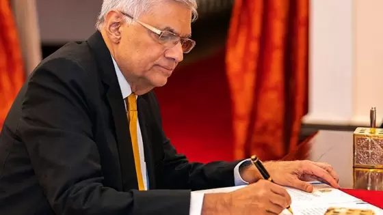 رانيل ويكريميسينغه رئيس وزراء سريلانكا