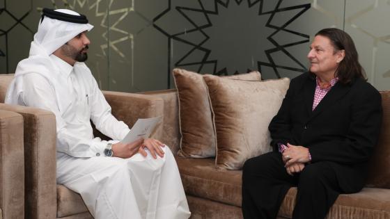 جانب من مقابلة ريتشارد راغان مع وكالة الأنباء القطرية