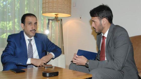 المدير العام لمنظمة العمل العربية خلال حديثه مع وكالة الانباء القطرية