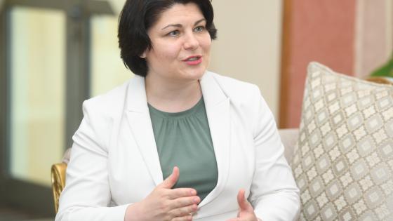 رئيسة وزراء جمهورية مولدوفا السيدة ناتاليا جافريليتسا