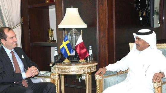 على هامش المشاورات السياسية بين قطر والسويد