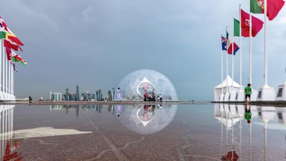 الدوحة تتزين بأمطار الخير